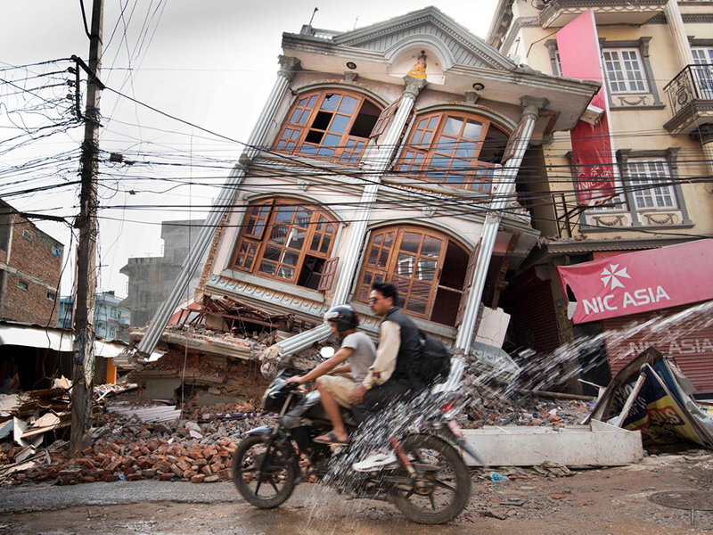 Nepal Building After Earthquake